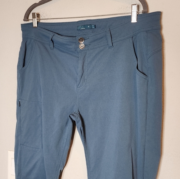 Prana Halle Roll Up Convertible blue straight active pants outdoor hiking sz 16 - Picture 14 of 16